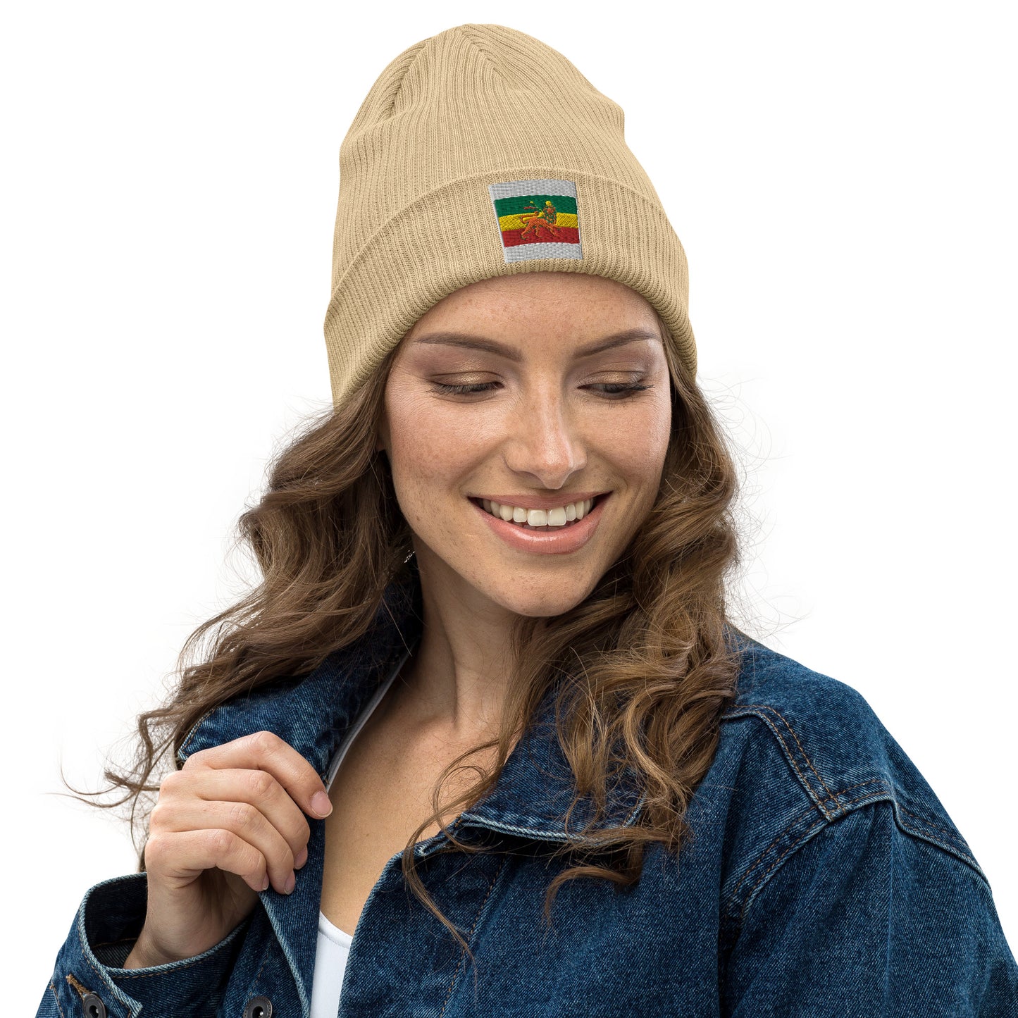 Organic ribbed beanie