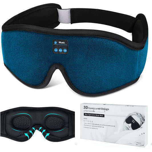 Sleep Headphones 3D Bluetooth 5.0 Headband Wireless Sleeping Artifact Breathable Music Eye Mask Earbuds for Side Sleeper Gifts