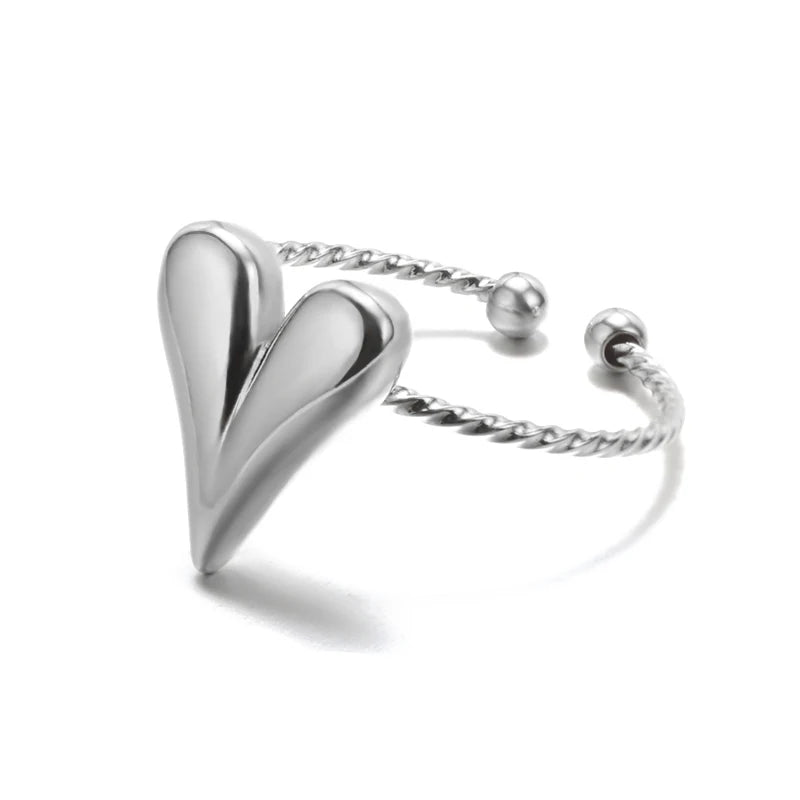 Stainless Steel Rings for Women Gold Color Never Fade Luxury Classic rings wedding couple rings Jewelry Free Shipping